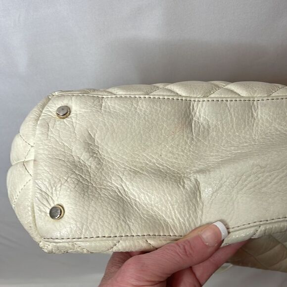 Kate Spade Cream Quilted Maryanne Shoulder Bag With Chain Handles. - Picture 10 of 14